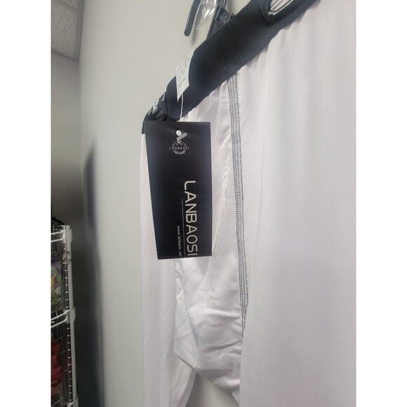 Boys Lanbaosi White Compression Pants Size 10 - Picture 3 of 5